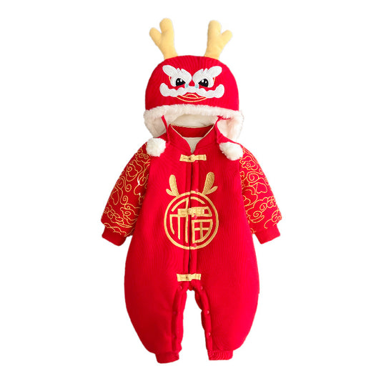 Mameluco Festivo Año Nuevo para Bebé Recién Nacido - Image 2
