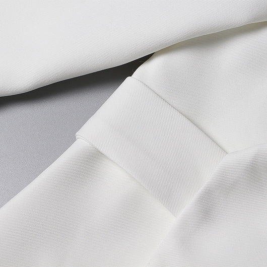 Traje Blanco Elegante de Dos Piezas con Pantalón Ancho - Diseño Ejecutivo - Image 11