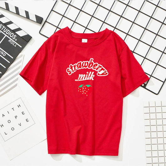 Playera con Estampado de Fresas - Image 13