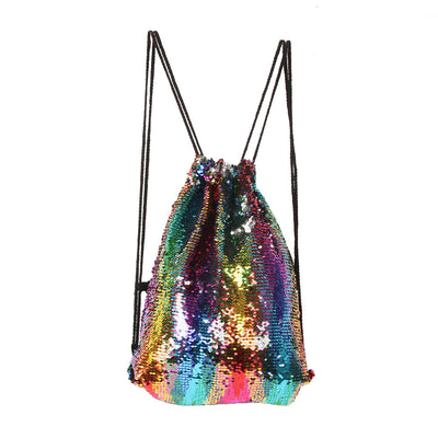 Mochila Deportiva con Lentejuelas Sirena y Cordón Ajustable - Image 21