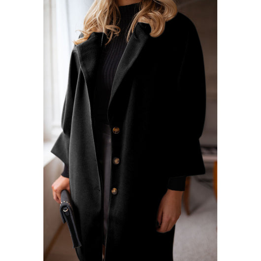 Abrigo de Lana para Mujer con Cuello Solapa y Mangas 3/4 - Otoño e Invierno - Image 16
