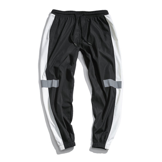 Pantalones Hip-hop Reflectantes Sueltos Retro para Hombre - Estilo Urbano Versátil - Image 3
