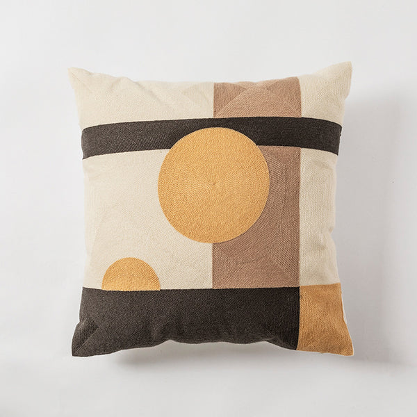 Funda de Almohada de Algodón con Bordado Artesanal