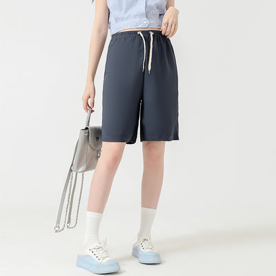 Shorts Premamá Cortos de Cintura Alta Pierna Ancha Verano Ligero - Image 7