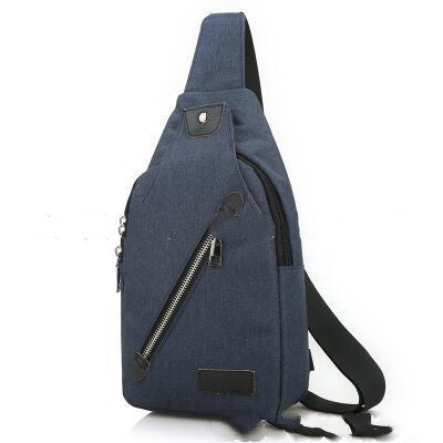 Mochila Bolso de Lona con Correa Diagonal