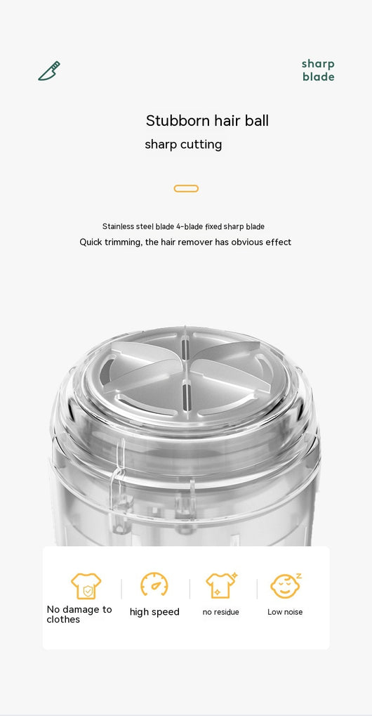 White electric lint remover with a perforated metal screen and a brown textured accent band. - Image 10