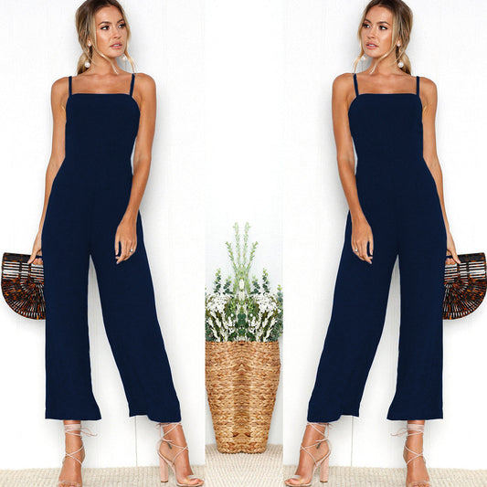 Jumpsuit Ajustado con Tirantes y Cierre Frontal para Mujer - Image 2