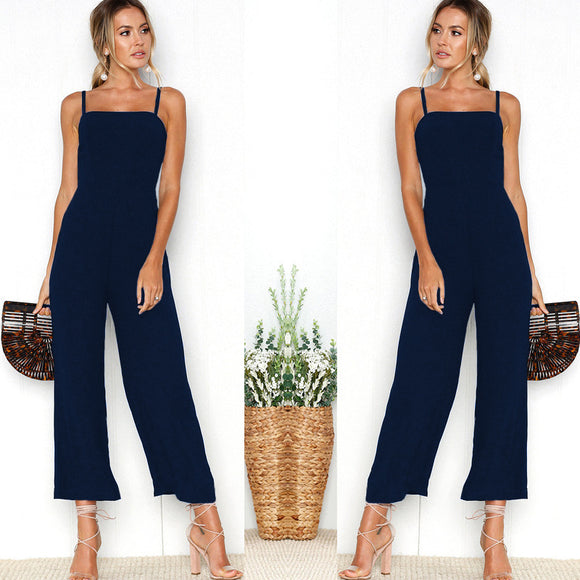 Jumpsuit Ajustado con Tirantes y Cierre Frontal para Mujer