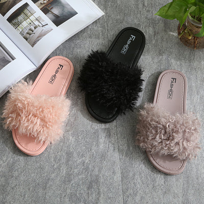 Pantuflas Peludas de Moda para Mujer - Cómodas y Elegantes para Uso Interior y Exterior