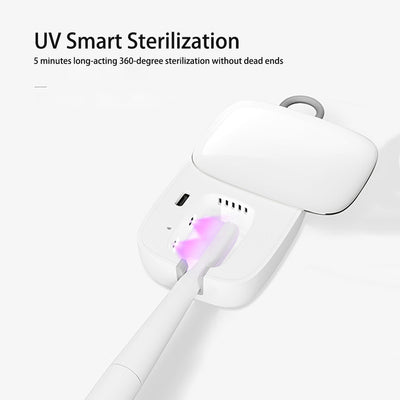 Cepillo de Dientes Eléctrico Doble Cabezal con Desinfectador UV Inteligente - Image 3