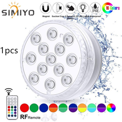 Luz Sumergible LED Impermeable con Control Remoto para Piscina, Fuente y Spa - Image 7