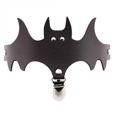Calcetines de Muslo con Alas de Murciélago y Anillo de Cuero para Halloween - Image 9