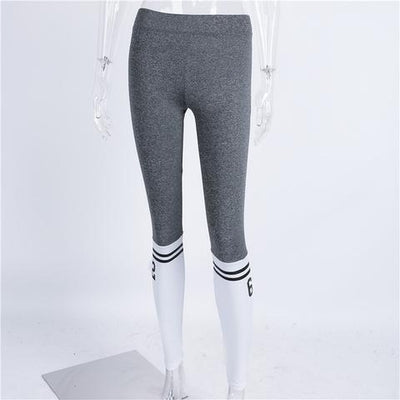 Leggings Bicolor Gris y Blanco - Image 6