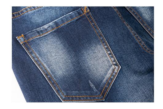 Pantalones Rectos Largos para Hombre con Detalles Deshilachados en Blanco - Image 14