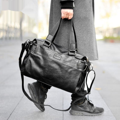 Bolso de Cuero para Hombre - Maletín Casual de Gran Capacidad para Viajes - Image 5