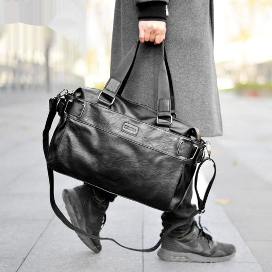 Bolso de Cuero para Hombre - Maletín Casual de Gran Capacidad para Viajes - Image 5