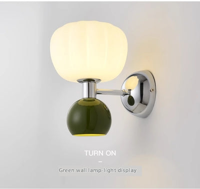 Lámpara de Pared Calabaza Crema para Dormitorio Principal - Image 24