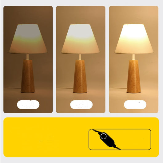 Lámpara de Noche de Madera Maciza para Dormitorio - Image 4
