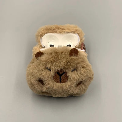 Fundas 3D Adorables para Audífonos Capibara Peluche