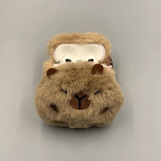 Fundas 3D Adorables para Audífonos Capibara Peluche