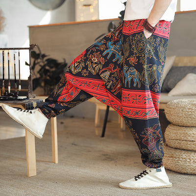 Pantalones Nepal de Lino Estilo Asiático con Cintura Baja - Image 11