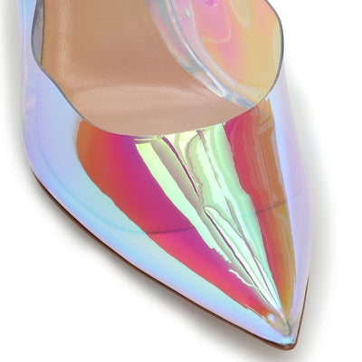 Zapatos Transparentes de Tacón Stiletto para Mujer Talla Grande - Image 3