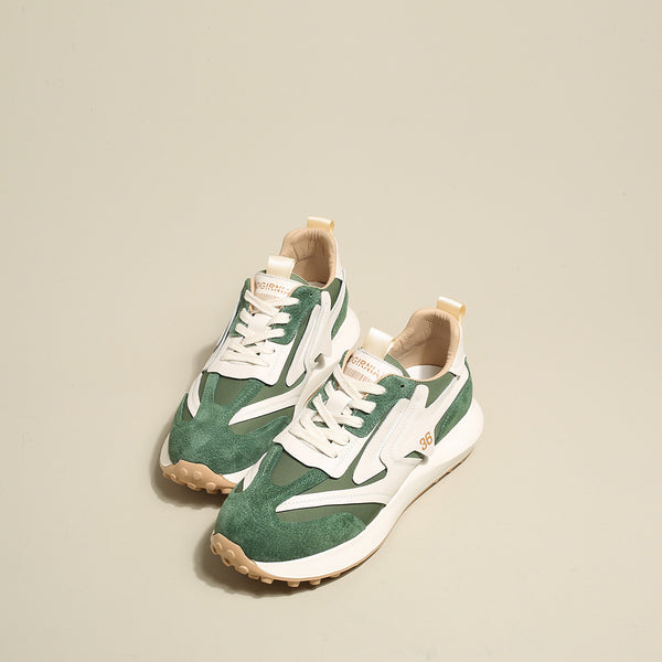 Zapatillas Deportivas Mujer Cuero Forest - Suela Gruesa Primavera Comodidad Total - Image 4