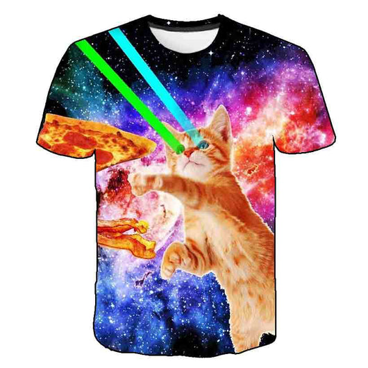 Playera de Verano para Niños Estampado Gatito Coreano - Image 57