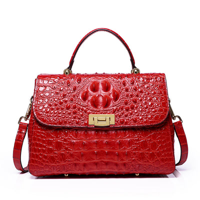 Bolso Mensajero de Cuero para Mujer con Patrón de Peces - Image 15
