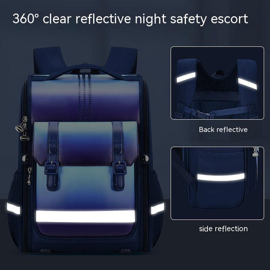 Mochila Escolar Ergonómica de Gran Capacidad con Protección Dorsal para Primaria - Image 14