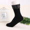 Thickened Fleeced Nylon Floor Socks Warm Black Gray