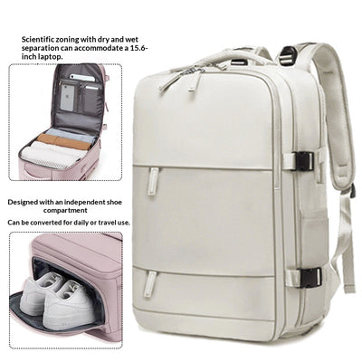 Mochila Laptop Impermeable para Viajes con Compartimento Seco-Húmedo - Image 8