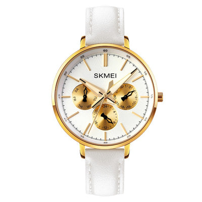 Reloj de Cuero Genuino para Mujer con Diseño Retro y Correa de Seis Pasadores - Image 10