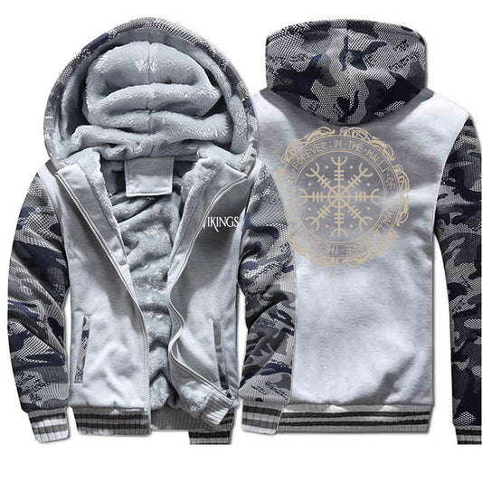Chaqueta Cardigan Vikinga Gruesa Estilo Europeo Americano para Hombre - Image 2