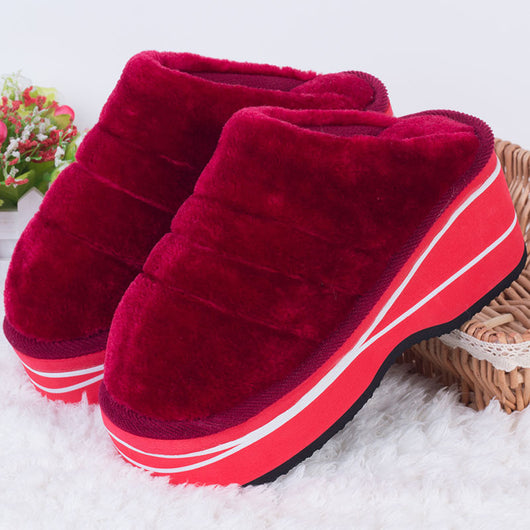 Pantuflas de Invierno para Casa con Tacón Alto, Suela Gruesa y Antideslizante - Image 16