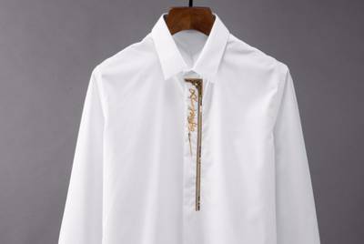 Camisa Slim Fit de Manga Larga para Hombre - Image 9