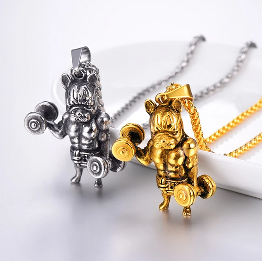 Cadena para Hombre Acero Inoxidable 316L Bulldog Francés Estilo Statement