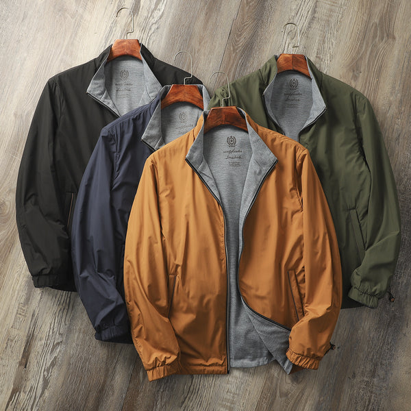 Chaqueta Business Casual Premium para Hombre con Cuello de Pie