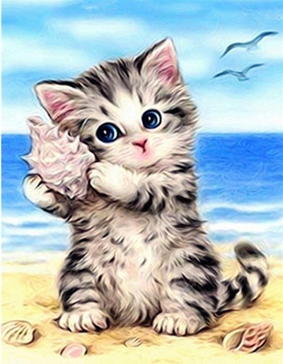 Pintura de Diamantes Gato - Bordado de Cristales Brillantes - Image 47