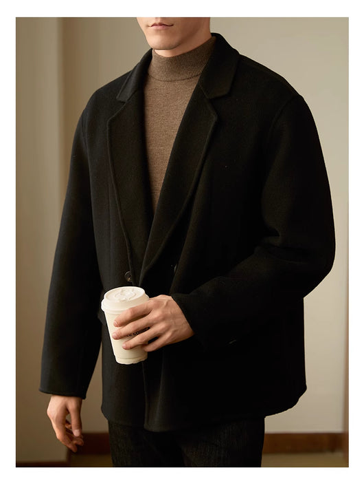 Abrigo de Lana Reversible para Hombre - Elegancia Ejecutiva - Image 7