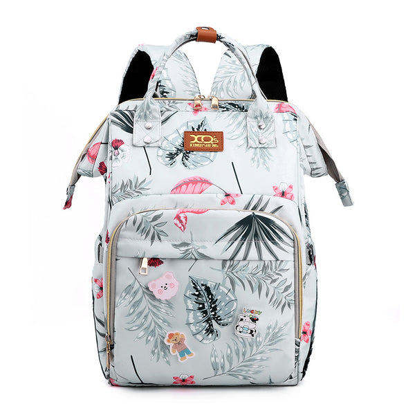 Mochila Maternal Coreana Gran Capacidad con Separador Húmedo-Seco y Bolsa Térmica
