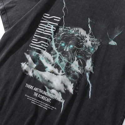 Camiseta Hombre Estampado Diablo Lavado Vintage - Image 4