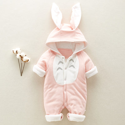 Pijama Enterizo Acolchado para Bebé con Capucha - Ropa de Gateo Térmica - Image 7