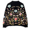 Blusa Bordada de Flores con Acabado Industrial