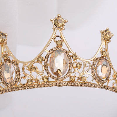 Diadema Corona de Cristales Champagne - Image 4