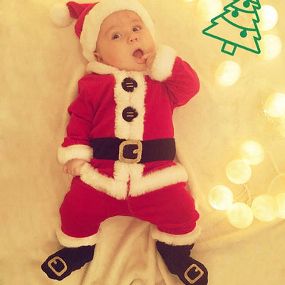 Disfraz de Papá Noel Infantil de 4 Piezas - Image 4
