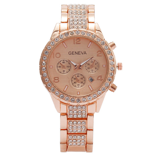 Reloj de Cuarzo Elegante para Mujer con Calendario Digital y Tres Esferas - Image 9