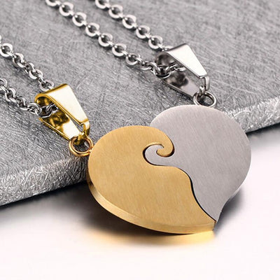 Collar de Pareja Corazones Conectados - Image 4