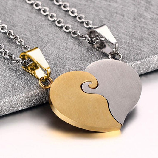 Collar de Pareja Corazones Conectados - Image 4