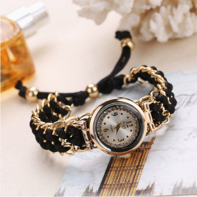 Reloj de Moda Casual para Mujer con Cadena de Cuerda Tejida y Movimiento de Cuarzo - Image 26